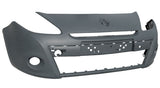 Renault Clio 5 Door Hatchback 2009-2013 Front Bumper No Wash Jet Holes - With Reinforcement - Primed (16 Inch Wheel Models)