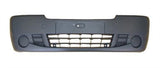 Renault Trafic Van 2007-2014 Front Bumper No Lamp Holes - Black (Standard Models)