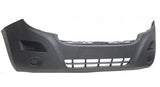 Renault Master Van 2014-2019- Front Bumper No Lamp Holes - Black