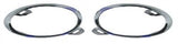 Renault Megane Cabriolet 2014-2016 Front Bumper Trim Fog Lamp Surround - Set of Two - Chrome 
