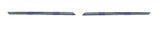 Renault Megane Cabriolet 2014-2016 Front Grille Trim Outer Section - 2 Piece Set Silver 