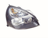 Renault Clio 3 Door Hatchback 2001-2005 Headlamp Halogen Black Type Driver Side R
