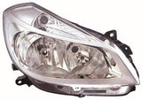 Renault Clio Estate 2008-2009 Headlamp Halogen Type - Chrome (Not Cornering Type) Driver Side R