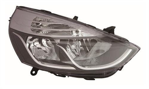 Renault Clio 5 Door Hatchback 2013-2016 Headlamp Halogen Type - With Chrome Trim Driver Side R