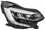 Renault Captur Hatchback 2020-2024 Headlamp LED Type With LED Daytime Running Lamps Without Renault Lettering Black Driver Side R