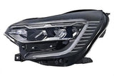 Renault Captur Hatchback 2020-2024 Headlamp LED Type With LED Daytime Running Lamps Without Renault Lettering Black Passenger Side L