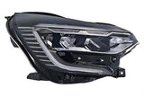 Renault Captur Hatchback 2020-2024 Headlamp LED Type With LED Daytime Running Lamps Without Renault Lettering Black Driver Side R
