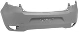 Renault Clio 5 Door Hatchback 2009-2012 Rear Bumper No Sensor Holes or Undershield - Primed 