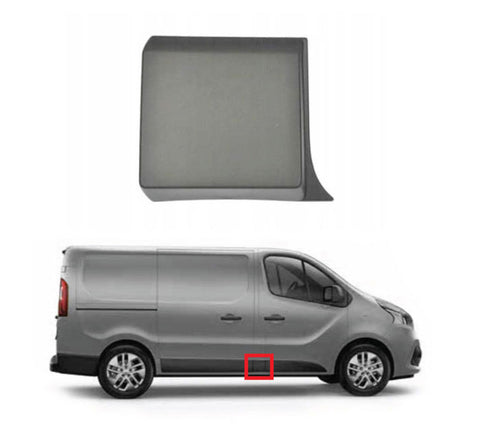 Renault Trafic Van 2014-2019 Side Panel Trim Piece Behind Front Door - Textured Primed Driver Side R