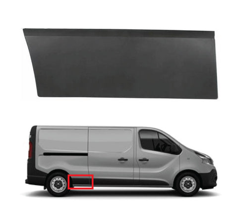 Renault Trafic Van 2014-2019 Side Panel Trim Rear Section - Textured (Long Wheel Base Models) Driver Side R