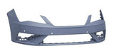Seat Leon Estate 2017-2020 Front Bumper With Wash Jet Template No Sensor Holes With Sensor Template Primed