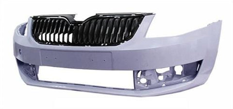 Skoda Octavia Estate 2013-2017 Front Bumper No Wash Jet or Sensor Holes - Needs Priming (Not VRS Models)