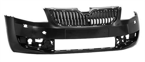 Skoda Octavia Estate 2013-2017 Front Bumper With Wash Jets Holes No Sensor Holes