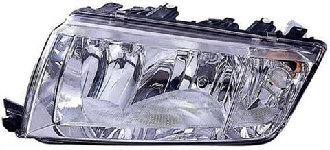 Skoda Fabia Saloon 2000-2005 Headlamp Halogen Version Models from 2000-2005 to 2000-2005 Chrome Passenger Side L