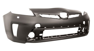 Toyota Prius Hatchback 2012-2016 Front Bumper With Wash Jet Holes - No Sensor Holes - Primed