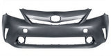Toyota Prius Plus MPV 2012-2015 Front Bumper No Sensor Holes - Primed