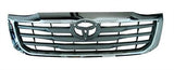 Toyota Hilux Pickup 2012-2016 Front Grille Grey Type With Chrome Surround