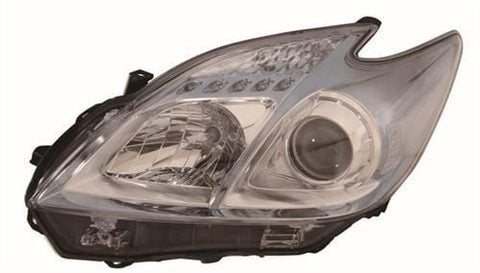 Toyota Prius Hatchback 2009-2012 Headlamp Halogen Version Passenger Side L