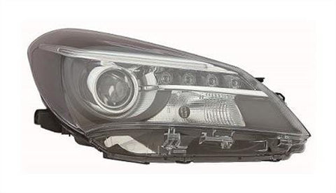 Toyota Yaris 3 Door Hatchback 2014-2017 Headlamp With Projector Lamp With LED Daytime Running Lamp Driver Side R