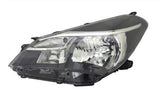 Toyota Yaris 5 Door Hatchback 2014-2017 Headlamp No Projector Lamp Type With Halogen Daytime Running Lamp Passenger Side L