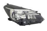 Toyota Yaris 3 Door Hatchback 2014-2017 Headlamp No Projector Lamp Type With Halogen Daytime Running Lamp Driver Side R