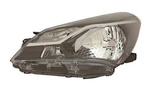 Toyota Yaris 5 Door Hatchback 2017-2020 Headlamp With No Projector Lamp With Halogen Daytime Running Lamp Passenger Side L