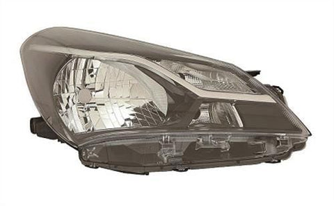 Toyota Yaris 5 Door Hatchback 2017- Headlamp Halogen Non Projector Type With Halogen Daytime Running Lamp Driver Side R