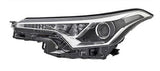 Toyota C-HR Hatchback 2016-2019 Headlamp With Projector Lamp With LED Daytime Running Lamp Black Inner Passenger Side L