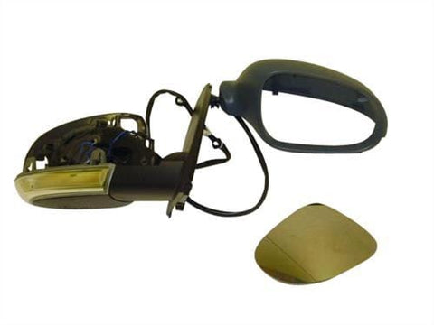 Volkswagen Golf 5 Door Hatchback 2004-2009 Door Mirror Electric Heated Manual Fold Type With Primed Cover Driver Side R