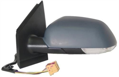 Volkswagen Polo 5 Door Hatchback 2005-2009 Door Mirror Electric Heated Type With Primed Cover Passenger Side L