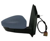 Volkswagen Polo 3 Door Hatchback 2009-2014 Door Mirror Electric Heated Manual Fold 12 Pin Connector Type With Primed Cover Driver Side R