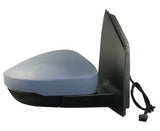 Volkswagen Polo 5 Door Hatchback 2014-2017 Door Mirror Electric Heated Type With Primed Cover (10 Pin) Driver Side R