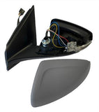 Volkswagen Polo 5 Door Hatchback 2021- Door Mirror Electric Heated Manual Fold For Models With Blind No Spot Assist System With Primed Cover Passenger Side L