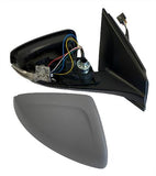 Volkswagen Polo 5 Door Hatchback 2018-2021 Door Mirror Electric Heated Manual Fold For Models With Blind No Spot Assist System With Primed Cover Driver Side R