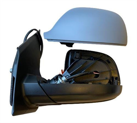 Volkswagen Transporter Van 2020-2024- Door Mirror Electric Heated Manual Fold With Primed Cover Passenger Side L