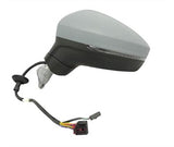 Volkswagen Tiguan Estate 2016-2020 Door Mirror Electric Heated Manual Fold No Foot Lamp - No Memory Primed Passenger Side L