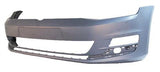 Volkswagen Golf Estate 2013-2017 Front Bumper No Wash Jet Holes - No Sensor Holes - Primed (Standard/Bluemotion Models)