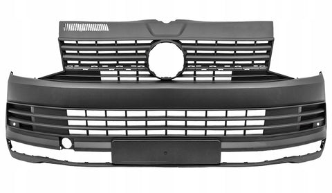 Volkswagen Transporter Van 2015-2020 Front Bumper With Sensor Holes Textured