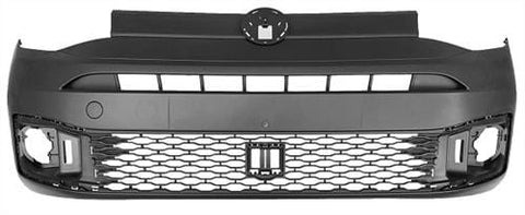 Volkswagen Caddy Van 2021- Front Bumper Templates To Drill Sensor Holes With Fog Lamp Holes - Textured