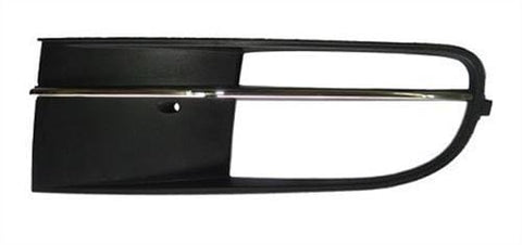 Volkswagen Beetle Hatchback 2012-2016 Front Bumper Grille Outer Section With Lamp Hole With Chrome Trim Passenger Side L