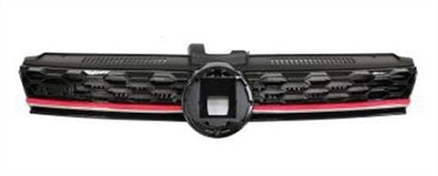 Volkswagen Golf 5 Door Hatchback 2017-2020- Front Grille With Red & Chrome Trim (GTi Models) 