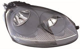 Volkswagen Golf 5 Door Hatchback 2004-2009 Headlamp Halogen Grey Type (Not GTi Models) Driver Side R