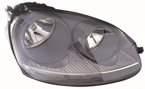 Volkswagen Golf 5 Door Hatchback 2004-2009 Headlamp Halogen Grey Type (Not GTi Models) Driver Side R