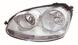Volkswagen Jetta Saloon 2006-2011 Headlamp Halogen Chrome Type Passenger Side L