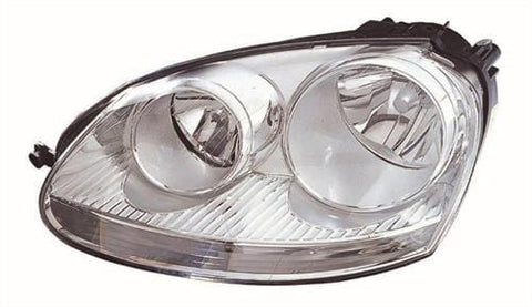 Volkswagen Jetta Saloon 2006-2011 Headlamp Halogen Chrome Type Passenger Side L