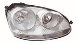 Volkswagen Golf 3 Door Hatchback 2004-2008 Headlamp Halogen Chrome Type (Not GTi Models) Driver Side R