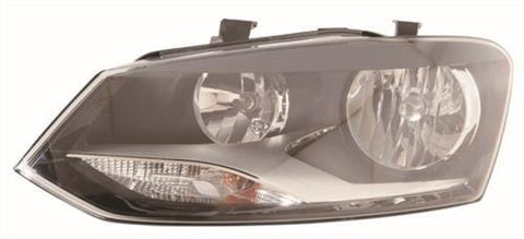 Volkswagen Polo 3 Door Hatchback 2009-2014 Headlamp Twin Reflector - Hella Design (2009-2014) Passenger Side L