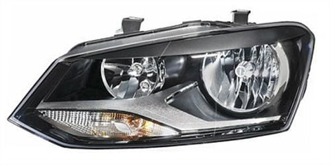 Volkswagen Polo 5 Door Hatchback 2014-2018 Headlamp Halogen Version Round Bezel Passenger Side L