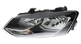 Volkswagen Polo 5 Door Hatchback 2014-2018 Headlamp Halogen Square Bezel Type (Own Brand) Passenger Side L