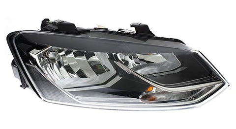 Volkswagen Polo 5 Door Hatchback 2014-2018 Headlamp Halogen Square Bezel Type (Own Brand) Driver Side R